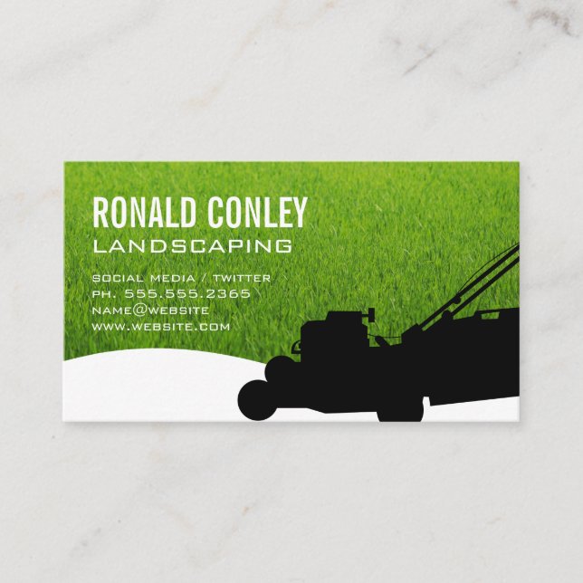 Landscaping Business Card (Front)