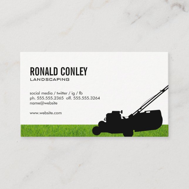 Landscaping Business Card (Front)