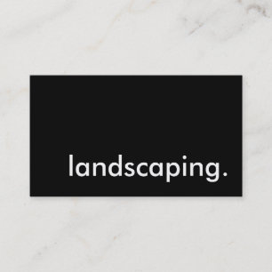 landscaping. business card