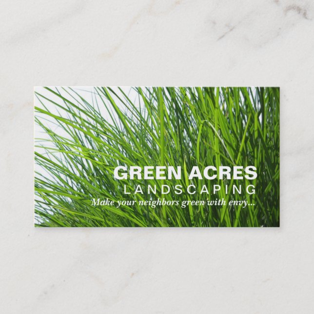 Landscaping Business Card (Front)