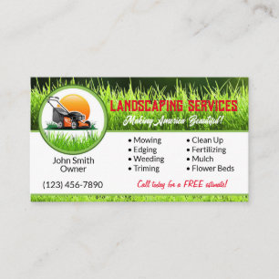 Landscaping Business Cards