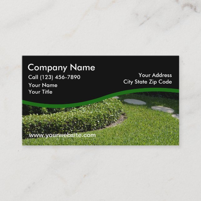 Landscaping Business Cards (Front)