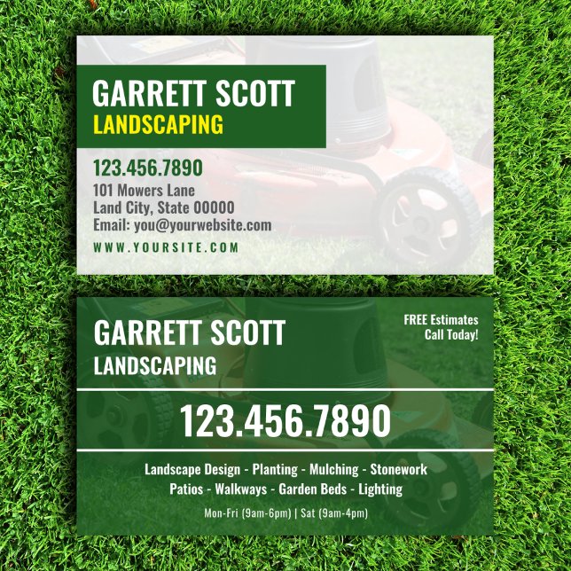 Landscaping Business Contact Card (Creator Uploaded)