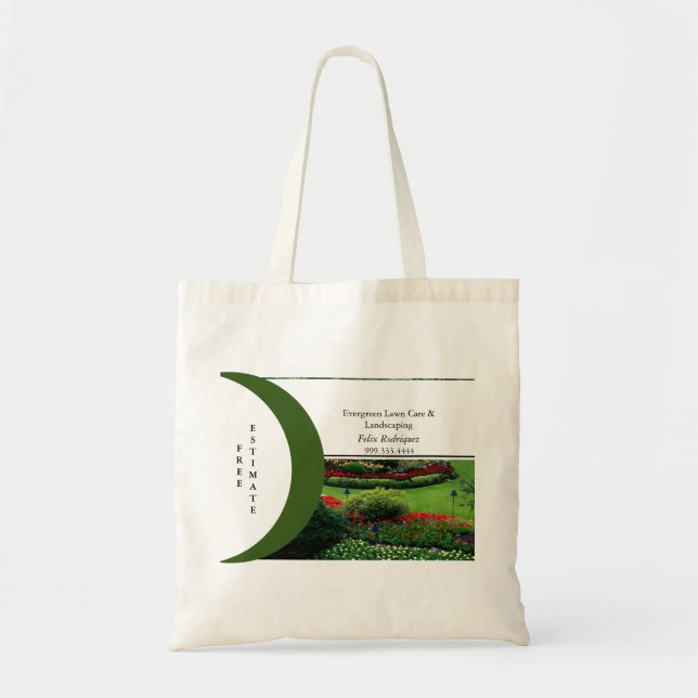 Landscaping Company Advertising Giveaway Tote Bag (Front)