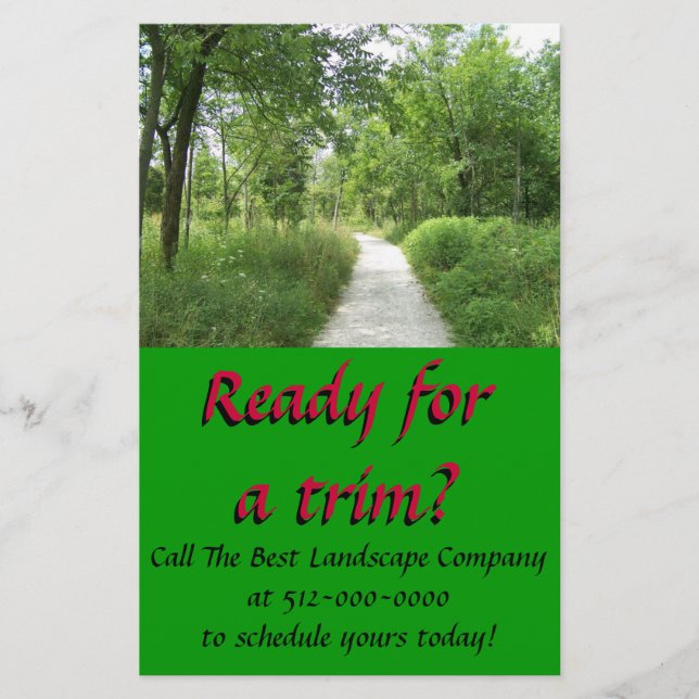 Landscaping Company Flyer (Front)