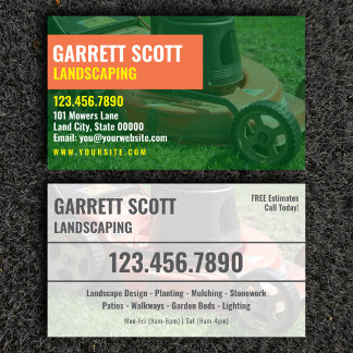 Landscaping Contractor Contact Card