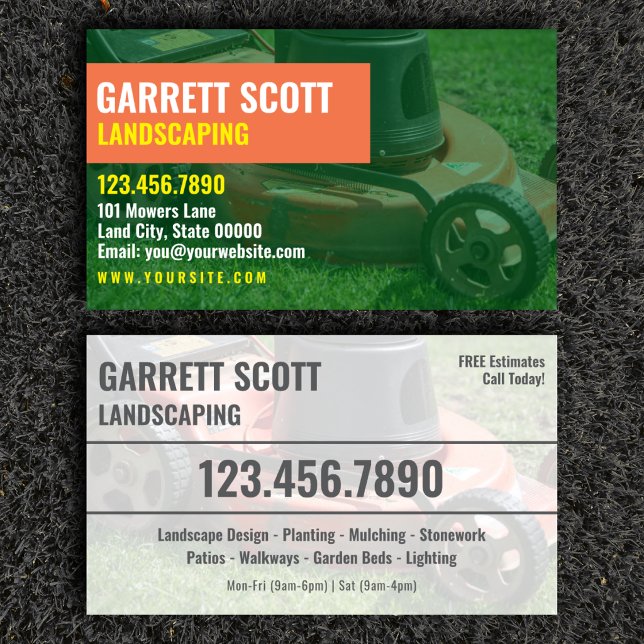 Landscaping Contractor Contact Card (Creator Uploaded)