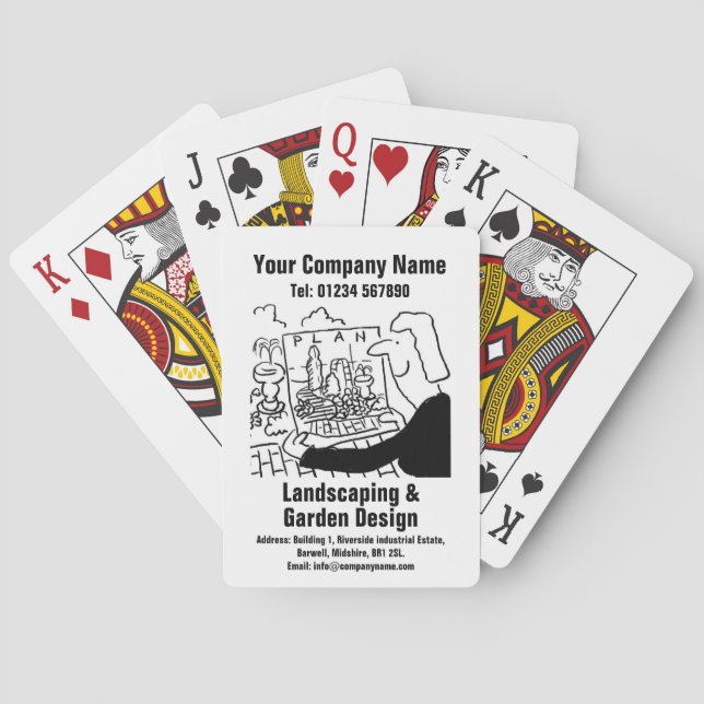 Landscaping & Garden Design Playing Cards (Back)