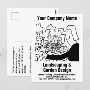 Landscaping & Garden Design Postcard