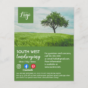 landscaping gardener tree surgeon arborist   flyer