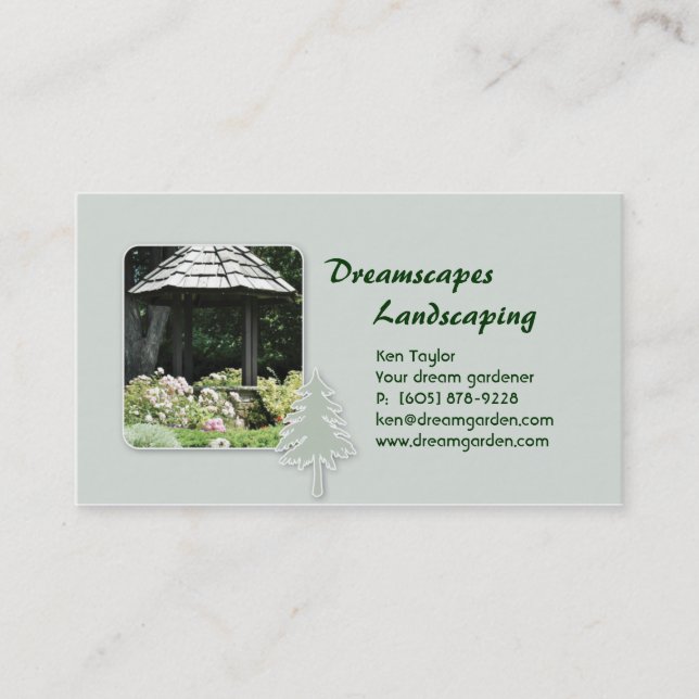 Landscaping Gazebo Business Card (Front)