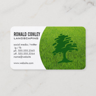 Landscaping Grass Garden Tools Outdoor Business Card
