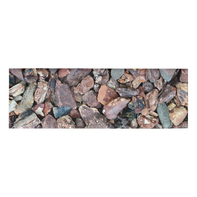 Landscaping Lava Rock Rubble and Stones Name Tag (Front)
