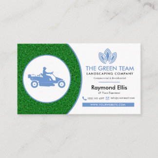 Landscaping Lawn Care Business Card