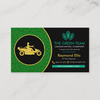 Landscaping Lawn Care Business Card