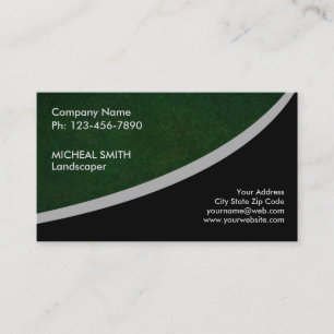 Landscaping Lawn Care Gardener Business Card