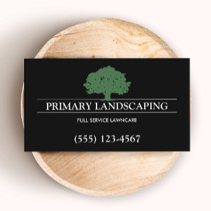 Landscaping Lawn Care Tree Business Card