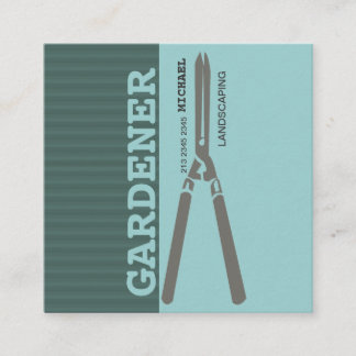 Landscaping Lawn Garden Tools  Pruning Scissors Square Business Card