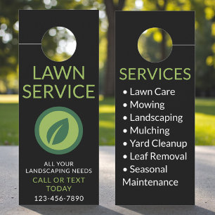 Landscaping & Lawn Service Professional Door Hange Hanger