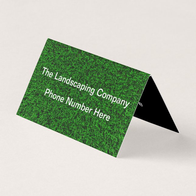 Landscaping Lawn Tent Fold Style Business Card (Front)