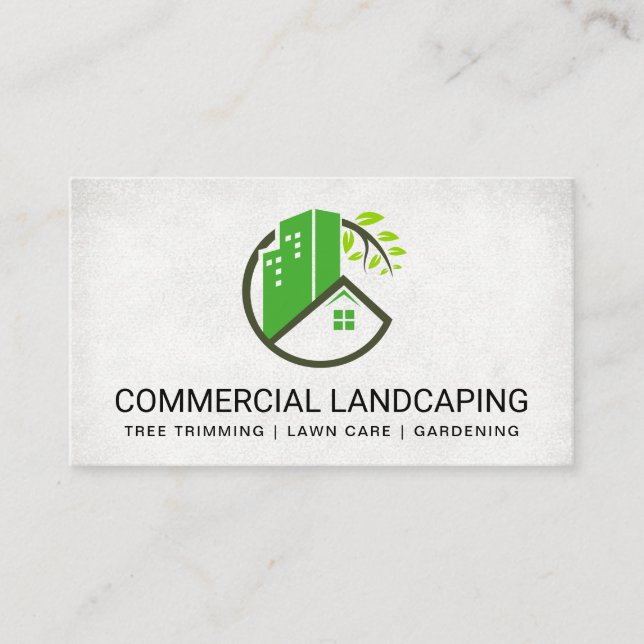 Landscaping Logo | Gardening Business Card (Front)