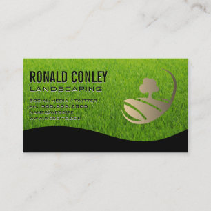Landscaping Logo   Grass Business Card