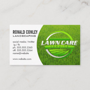 Landscaping Logo   Lawn Service Business Card