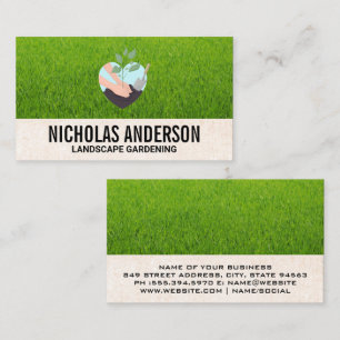 Landscaping Planting Tree Business Card