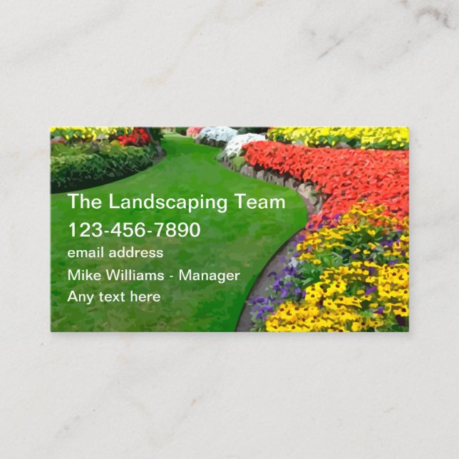 Landscaping Professional Business Cards (Front)