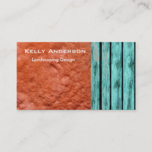 Landscaping Rustic Native American Business Cards