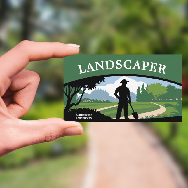 Landscaping Service Business Card (Landscaping Service Business Card)