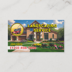 Landscaping Service Business Cards