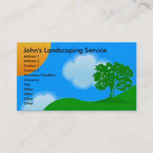Landscaping Services Business Cards
