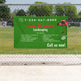 Landscaping Services Lawn Care & Garden Design Banner