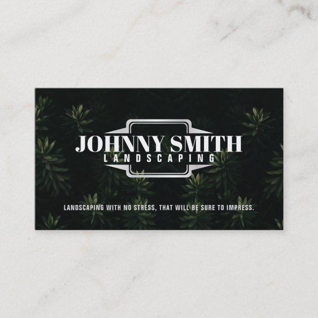 Landscaping Slogans Business Cards (Front)
