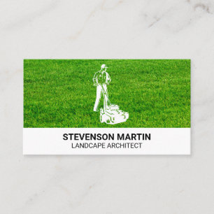 Landscaping Tools   Lawn Mower  Business Card