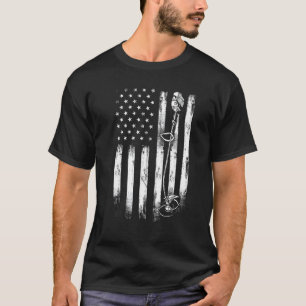 Landscaping Tools - USA Flag Landscaper Gardening  T-Shirt
