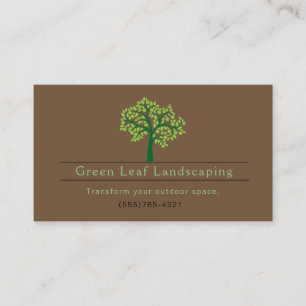 Landscaping Yard Garden Service Business Card