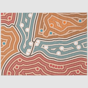 Landschaft vor der Besiedelung Tissue Paper