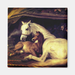 Landseer Horses Magnet