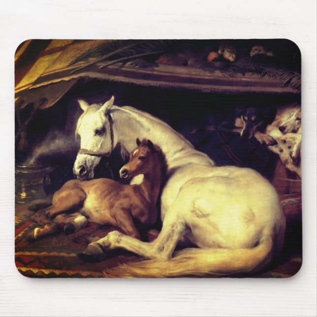 Landseer Horses Mouse Mat (Front)
