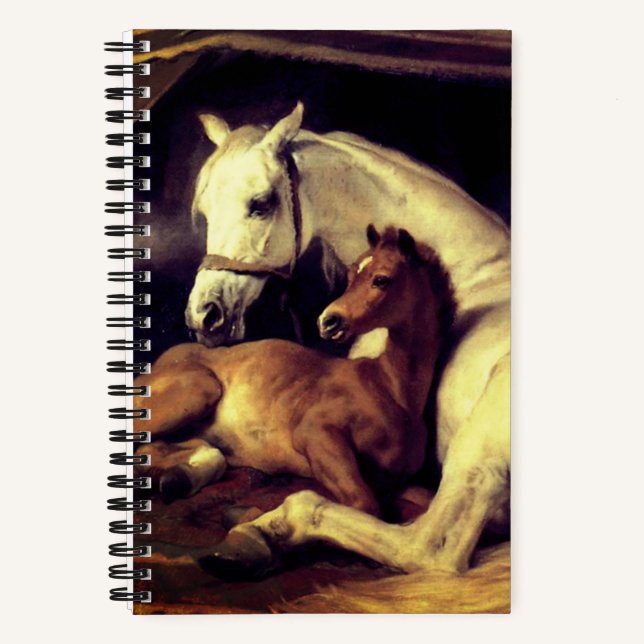 Landseer Horses Notebook (Front)