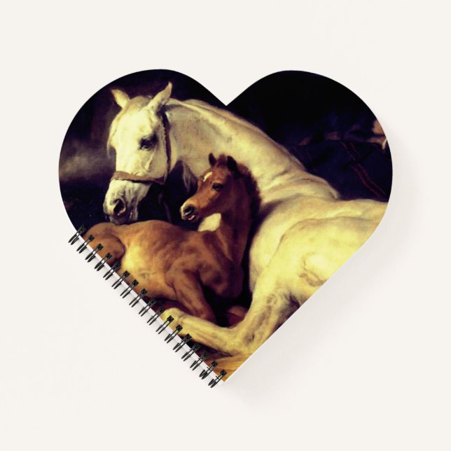 Landseer Horses Notebook (Front)