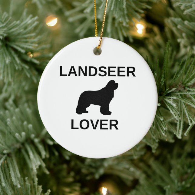 landseer lover ceramic tree decoration (Tree)