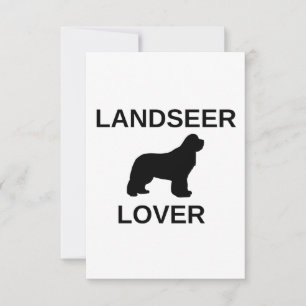landseer lover thank you card