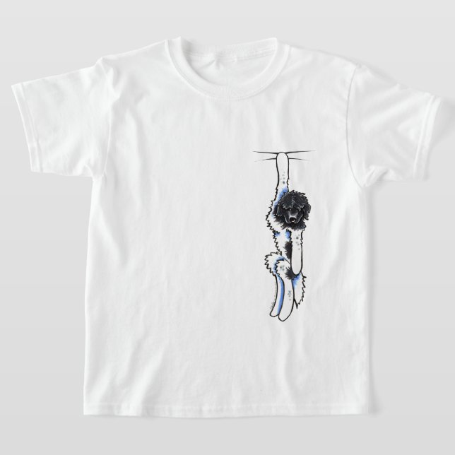 Landseer Newfie Clingy K9 T-Shirt (Laydown)