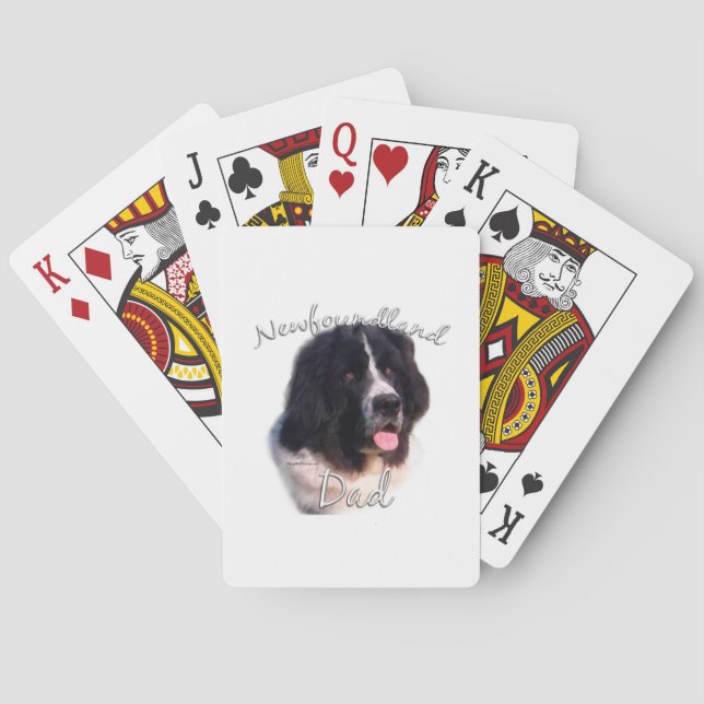 Landseer Newfoundland Dad 2; Newfie Dad; Newf Dad Playing Cards (Back)