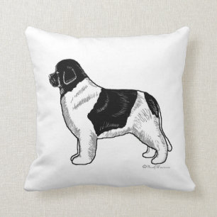 Landseer Newfoundland Dog Pillow