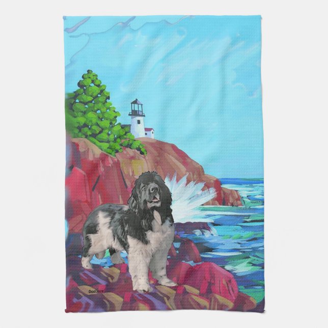 Landseer Newfoundland Kitchen towel (Vertical)
