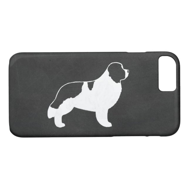Landseer Newfoundland Silhouette Case-Mate iPhone Case (Back (Horizontal))
